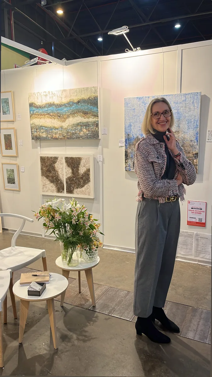 Marina Elizalde en su stand de BADA 2024
